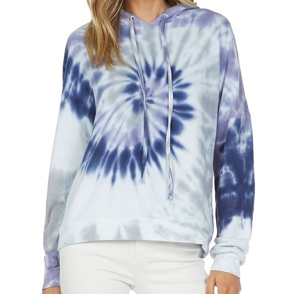 Lauren Moshi Tops - Michael Lauren Max Tie Dye Hooded Sweatshirt